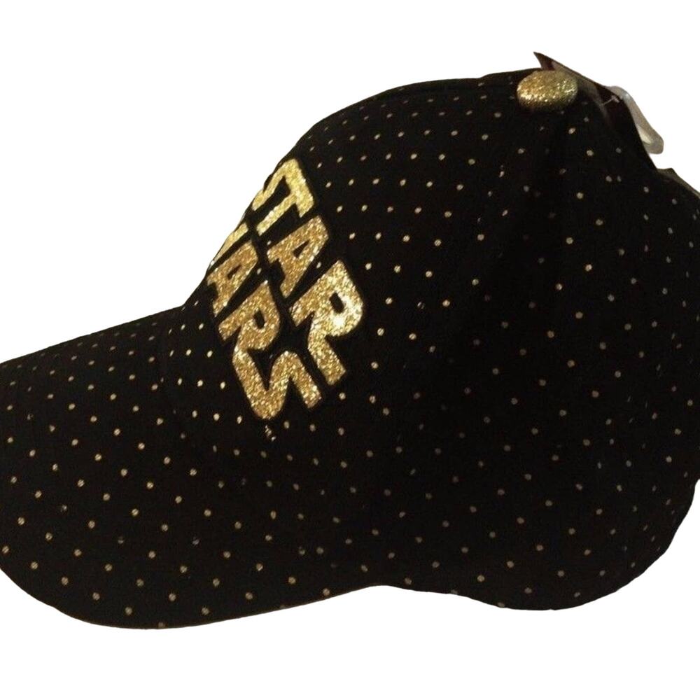 Star Wars Polka Dot Black Gold Snapback Cap Hat - Picture 2 of 6